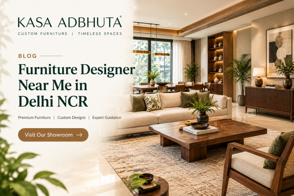 Looking for a Furniture Designer Near Me in Delhi NCR? Here’s What to Check
