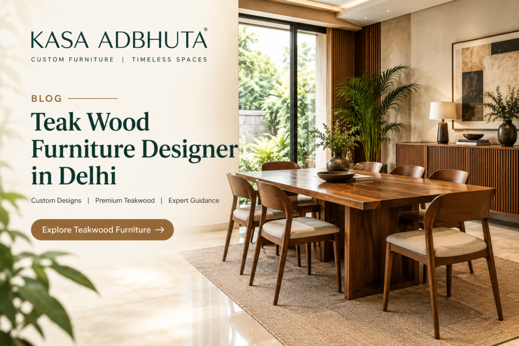 Teak Wood Furniture Designer in Delhi: How to Choose the Right One